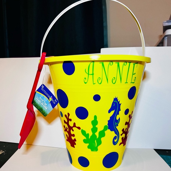 Personalized Beach Pail w/Shovel - Picture 3 of 4